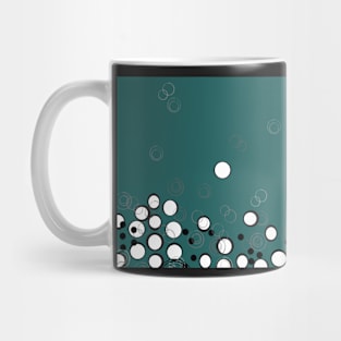 Grungy circles on green Mug